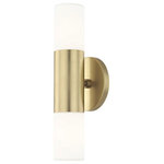Mitzi by Hudson Valley Lighting - Lola 2-Light Wall Sconce, Aged Brass Finish - We get it. Everyone deserves to enjoy the benefits of good design in their home, and now everyone can. Meet Mitzi. Inspired by the founder of Hudson Valley Lighting's grandmother, a painter and master antique-finder, Mitzi mixes classic with contemporary, sacrificing no quality along the way. Designed with thoughtful simplicity, each fixture embodies form and function in perfect harmony. Less clutter and more creativity, Mitzi is attainable high design.