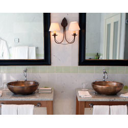 Black gold bathroom mirror set - Bathroom Mirrors