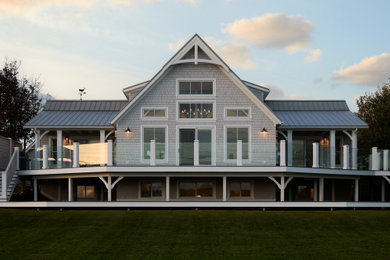 Inspiration for a coastal exterior home remodel in Other