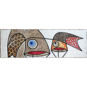 Artistic Fish - Abstract Mosaic