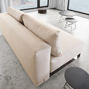 Supremax Sleek Excess Lounger / Natural Khaki Sofa by Innovation USA - $1970.00