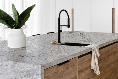 Inspiration for a kitchen in Adelaide with granite benchtops.