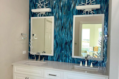 Beach style bathroom photo in Other