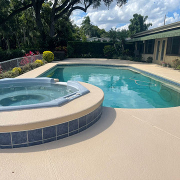 Resurface using our non slip temperature cooling texture finish