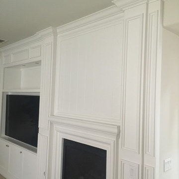 Staircase and Fireplace Wainscot Paneling