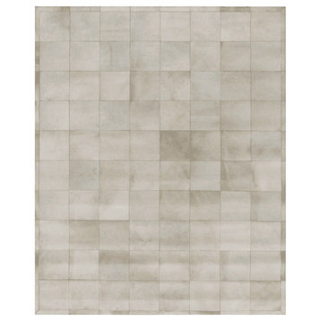 Natural Hide Cowhide White Area Rug, 11'6"x14'6"