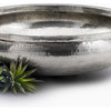 Serene Spaces Living Oversized Antiqued Silver Handi Bowl