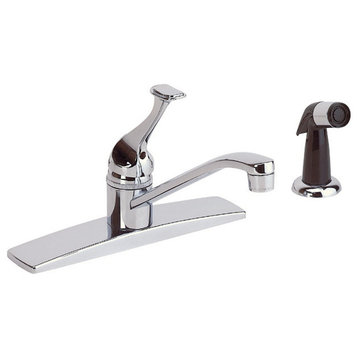 Kitchen Faucet Chrome 1 Handle w/ Sprayer Single Hole |