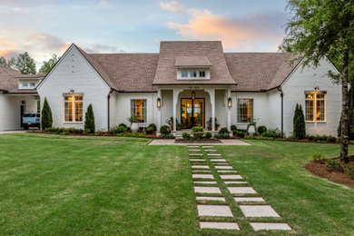 Inspiration for a french country exterior home remodel in Miami