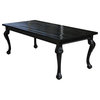 Hearst Dining Table, Black Reclaimed Dining Wood
