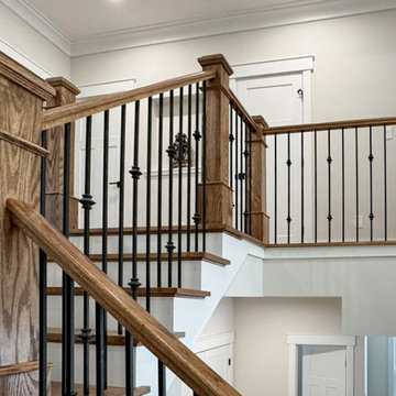 Project #117 | Custom Twist on a Classic L-Shaped Stair