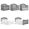 Evolur Hampton 5-in-1 LifeStyle Convertible Crib, Storm Gray