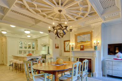 Elegant dining room photo in Boston