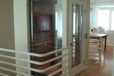 Inspiration for a modern hallway remodel in Los Angeles