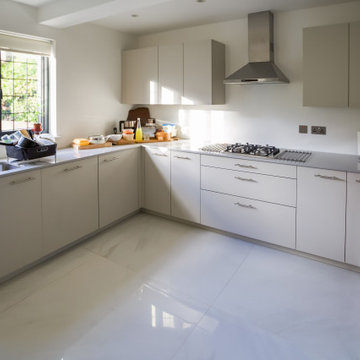 Grey L-Shaped Kitchen in Brent | Inspired Elements | London