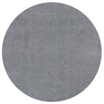 KAS - KAS Bliss 1557 Shag Shag Rug, Gray, 8'0"x8'0" Round - The elegant, hand-made shag area rugs of the Bliss collection will add comfort and luxury to any room. Made of a Poly-acrylic blend, these rugs blend subtle shades for an elegant look. The KS Bliss rug collection is constructed using unique techniques developed by KS to create long-lasting high-quality rugs in colors that compliment today's lifestyles. Select from a range of colors and rectangular sizes.