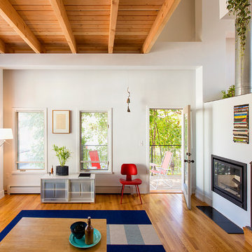 Roxbury Contemporary Single Family - Living Room