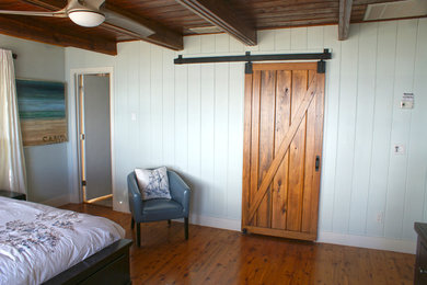 Example of a trendy bedroom design in Tampa