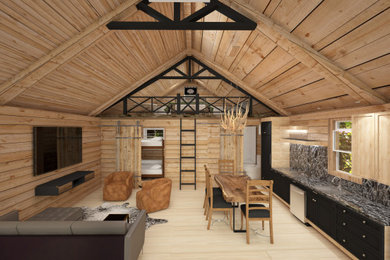 The Otter Nook -3D Concept of Great room space