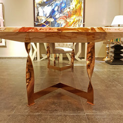 Pissaro Hand-Painted Dining Table - Dining Tables