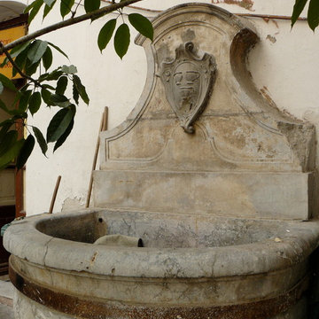 Exterior water Fountains for Pools and Walls, Mediterranean Style