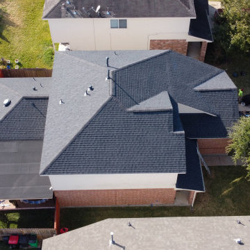 Storm Re-roof with flat roof