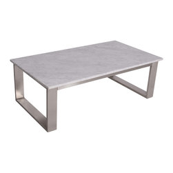 Jupiter Coffee Table | White Marble - Coffee Tables