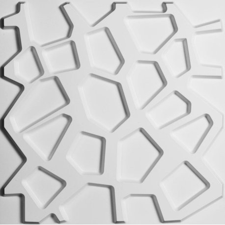 19 5/8"W x 19 5/8"H Dublin EnduraWall Decorative 3D Wall Panel, White