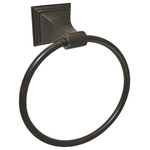 eBuilderDirect - eBuilderDirect Bathroom Accessories, Dark Oil Rubbed Bronze, Towel Ring - eBuilderDirect Bathroom Accessory sets are a functional and stylish addition to any bathroom, powder room, or laundry room. These bath sets are constructed of metal and come with all necessary mounting brackets, drywall anchors, and screws.