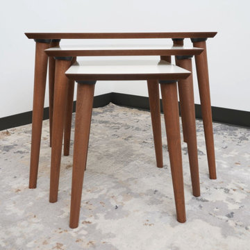 Modern Cream Nesting Table Ruya