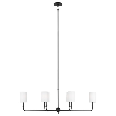 Foxdale 6-Light Chandelier in Midnight Black