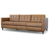 Mjkone Mid Century Reclining Loveseat Sofa for Bedroom Living Room