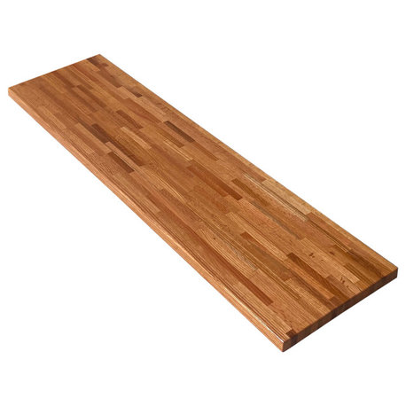 Sturdy 18" Deep Butcher Block Countertop, Red Oak, 18" X 96"