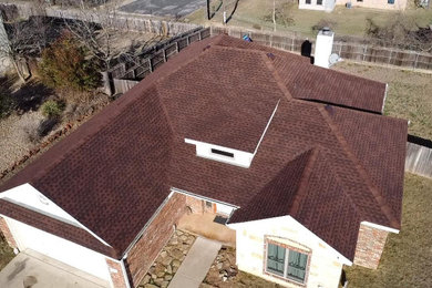Roof Replacement GAF HDZ Hickory