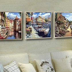 Mediterranean Wall Art Set of 3 - Prints And Posters