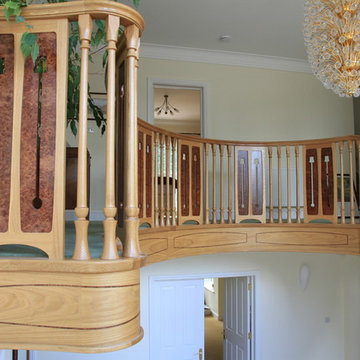 Arts & Crafts staircase, Farnham, Berkshire.