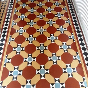Leighton Buzzard Victorian Hall Tile Clean and Restore