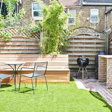 13. Rear garden & storage bench