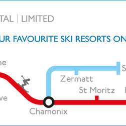 Iconic Network Ski Map Prints - Prints And Posters
