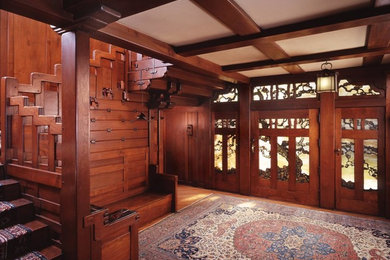 Inspiration for a craftsman entryway remodel in Los Angeles