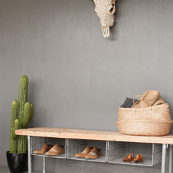 INEKO HOME BESPOKE WIRE SHOE RACK BENCH - Accent & Storage Benches