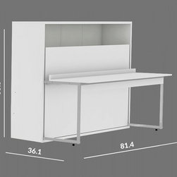 Genio T - Twin Wall Bed with Table - Murphy Beds