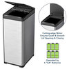 Stainless Steel Automatic Trash Can for Kitchen, Touchless Motion Sensor Bin, 13