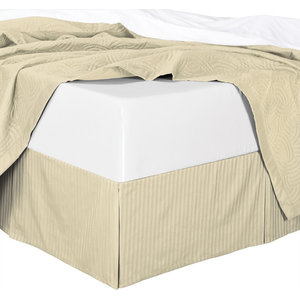 Solid 620-TC Cotton Split Corner Gather Bed Skirt White n Many Color 10"/11"/12" 