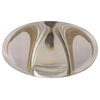 Amerock Glacio 1-3/4" 44 mm Length Oval Cabinet Knob, Clear/Golden Champagne