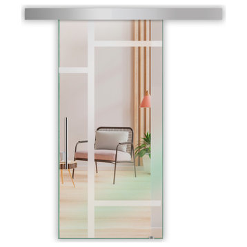 Sliding Glass Door Design ALU100, 24"x81"