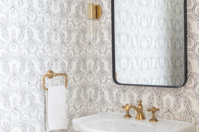 Inspiration for a powder room remodel in DC Metro