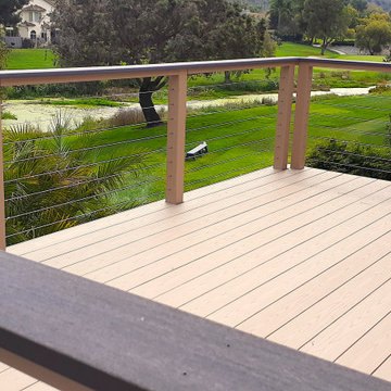 Modern Timbertech Deck w/ Cable Rail