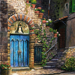Blue Door - Paintings