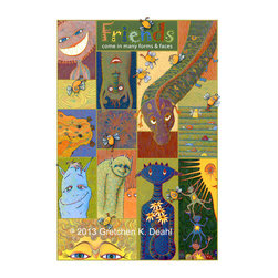 Nursery Art: "Friends Come in Many Forms & Faces" POSTER - Nursery Decor